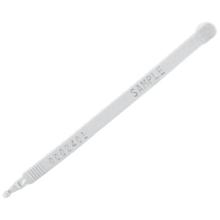 Bsc Preferred 7-1/2'' White Plastic Truck Seals, 100PK BUY00031674